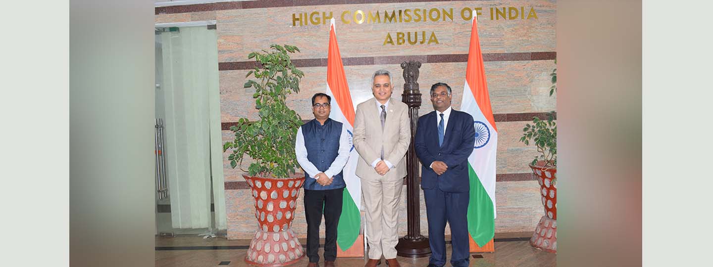  On 13 July 2023, High Commissioner met Mr. Bhupinder Tomar, Abuja Country Cluster Delegation, International Federation of Red Cross and Red Crescent Societies