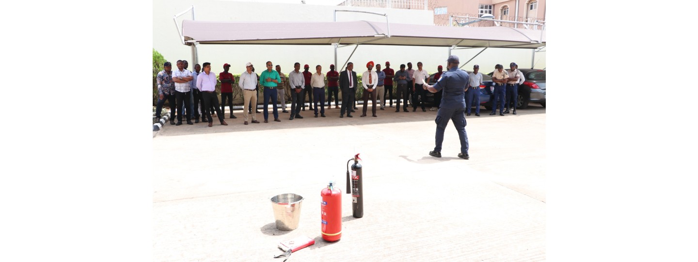 On 08 May 2024, Fire safety drill was organised at HCI, Abuja in coordinating with Federal Fire Service, Abuja