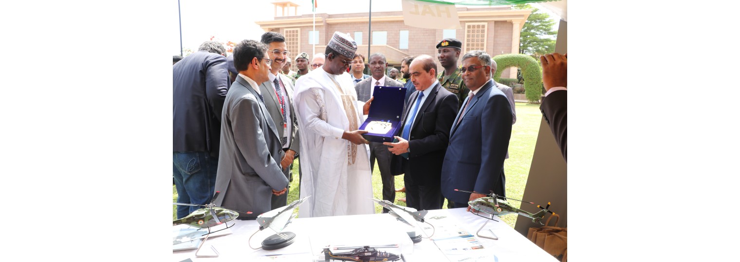 On 07 March 2024, H.E. Dr. Bello Mohammed Matawalle, Minister of State for Defence, Nigeria visited the Exhibition of Indian Defence Industries organized by HCI, Abuja