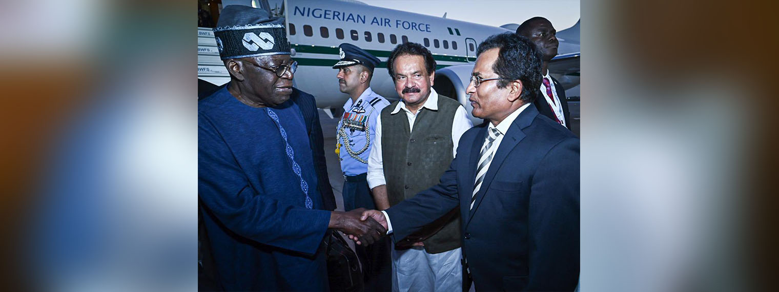  President Bola Ahmed Tinubu  arrived in New Delhi for the G20 Summit on 05 Sep 2023