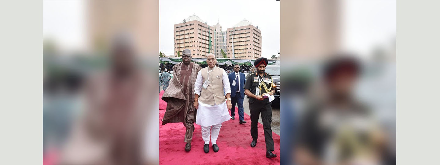  Raksha Mantri Shri Rajnath Singh attending the swearing-in ceremony of the Nigerian President-elect Mr Bola Ahmed Tinubu on 29 May 2023.