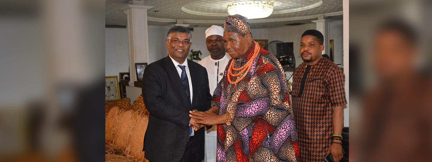 On 13-6-24, HC called on Esame of Benin, Chief Igbinedion.