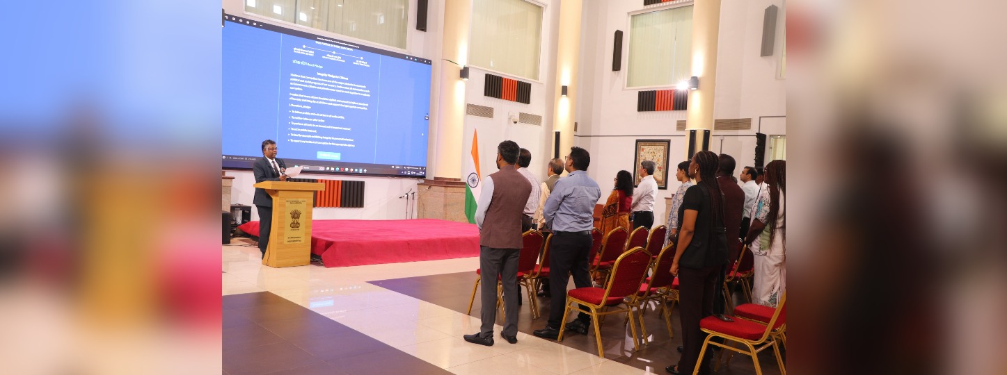 On 28.10.2024 HC administered the integrity pledge to all officers and staff members of HCI Abuja to commemorate Vigilance Awareness Week.
