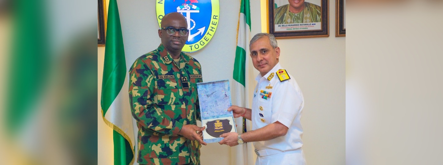 The 2nd Indian-Nigerian Navy Sub Group Meeting was held at Abuja, Nigeria from 04-06 Nov 24, co-chaired by RAdm Manish Chadha ACOP(HRD) and RAdm OA Adeleke, Director Ship Design, Nigerian Navy.