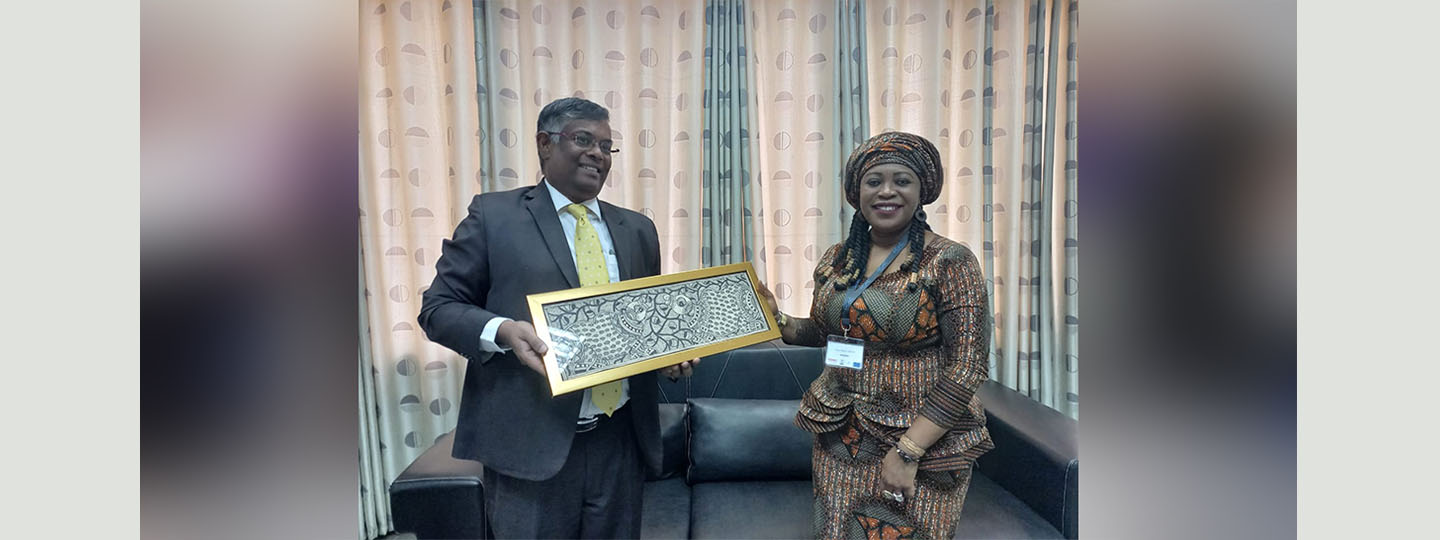  On 22 June 2023, High Commissioner met Amb. Mrs. Ngozi Ukaeje, Director, International Organizations, MFA.