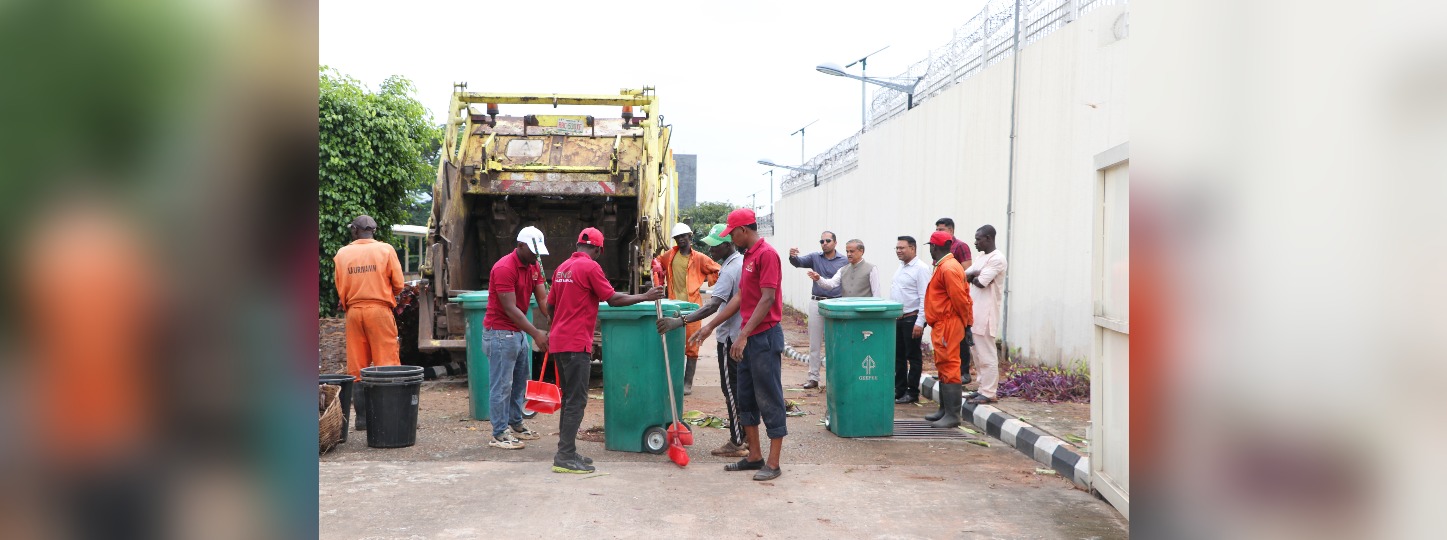 Culmination of the Swachhata Hi Sewa 2024 campaign observed by HCI Abuja from 17 Sep-2nd Oct massive cleaning drive, shramdaan, Plant4Mother other activities undertaken, active participation of Indian community members HCI staff and families.