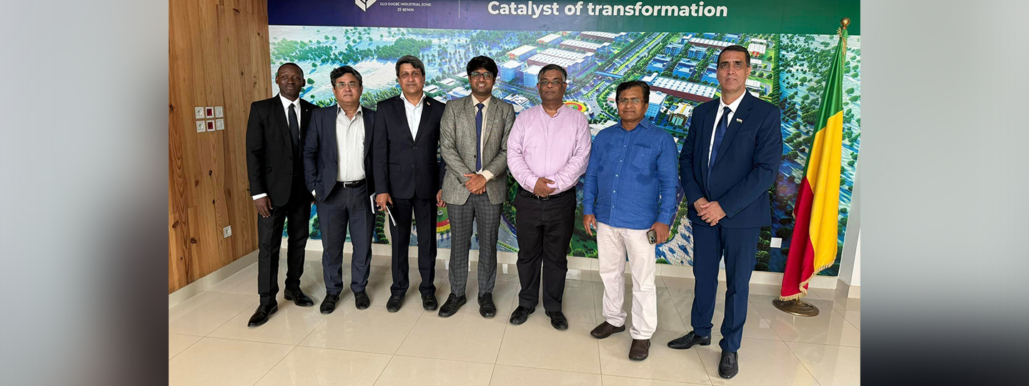 On 24 June, Mr. Sevala Naik Mude, AS ( C&WA) visited the Glo Djigbe Industrial Zone operated by ARISE Integrated Industrial Platforms, where more than 10 Indian companies are involved in Textiles, Cashew/Soya bean processing and E-vehicle manufacturing