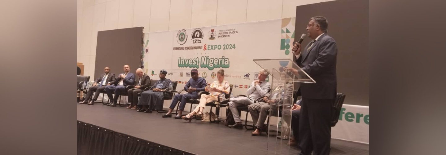 HC spoke at the International Business Conference & Expo 2024 organized by Lagos Chamber of Commerce on 27 Aug, about strengthening trade and economic relations between India and Nigeria