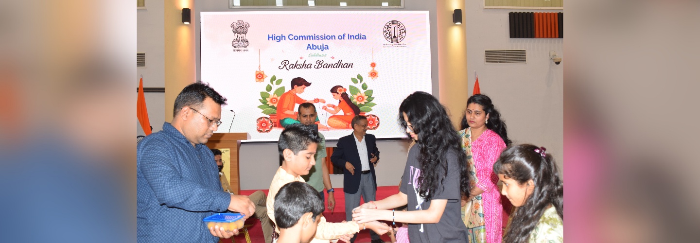 On 23rd August, 2024, High Commission of India in collaboration with Indian Culture Association celebrated Raksha Bandhan in the Chancery with participation of diaspora and Nigerian friends.
