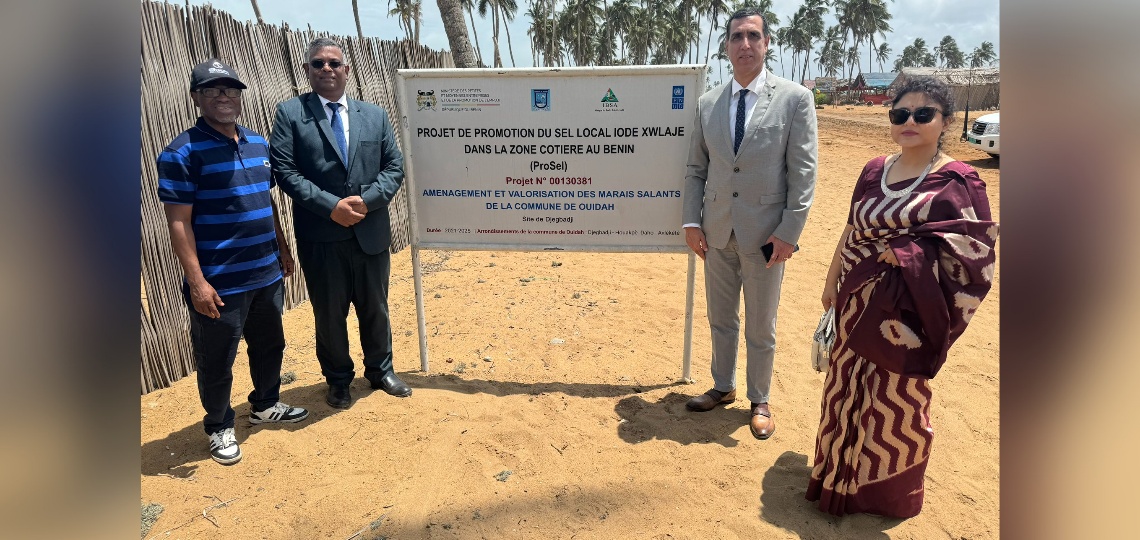 On 2 Aug, Amb with DCM and HCG visited the IBSA Trilateral Salt Project with UNDP at Ouidah, Benin Republic