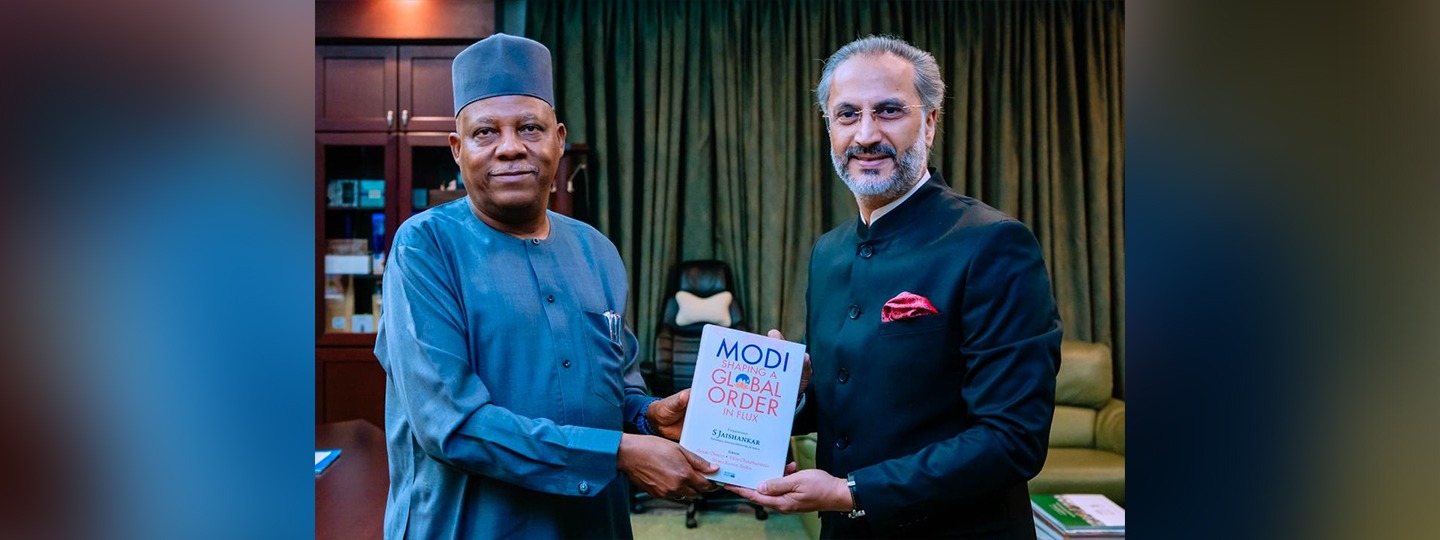A warm and productive meeting of H.E. Abhishek Singh, High Commissioner and H.E. Kashim Shettima, GCON, Vice President of the Federal Republic of Nigeria - 4 June 2026