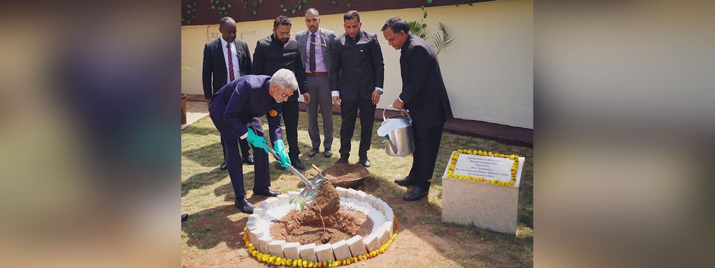  On 22 Jan 2024, Dr. S. Jaishankar, External Affairs Minister of India, planted a sapling in the premises of High Commission of India, Abuja.