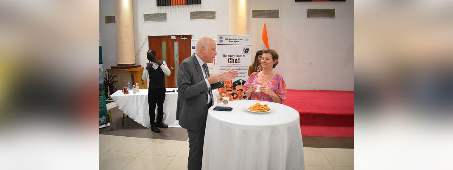  A tea tasting event was organized at the High Commission premises on 01 September 2023. Brews of Assam, Darjeeling, Nilgiri and Masala Tea varieties were put out for the event.