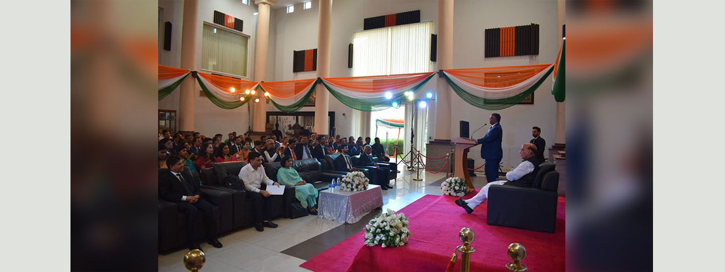  Raksha Mantri Shri Rajnath Singh interacted with the Indian community in Nigeria at an event organised by Indian High Commission, Abuja on May 29, 2023