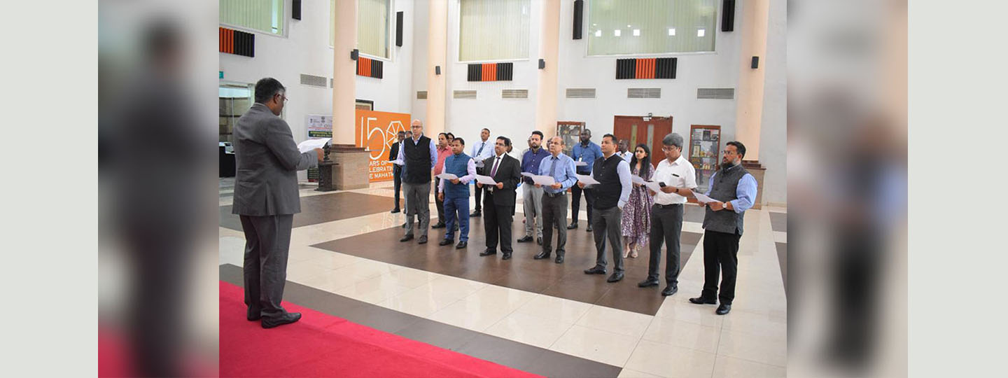  HC administered the Mission Life pledge to members of HCI, Abuja, on 5 June, on the occasion of World Environment Day