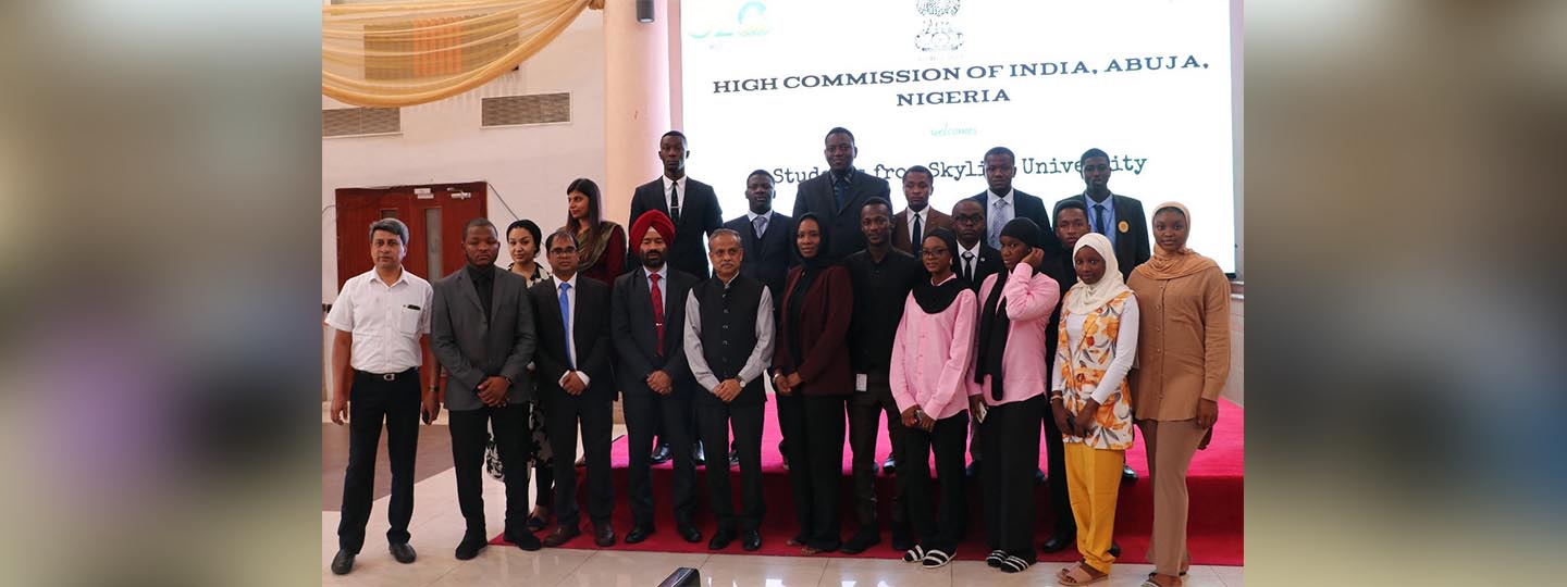  On 28 Nov 2023, HCI, Abuja, organized an interactive session on bilateral relations and diplomacy with students and faculty members of Skyline University, Nigeria.