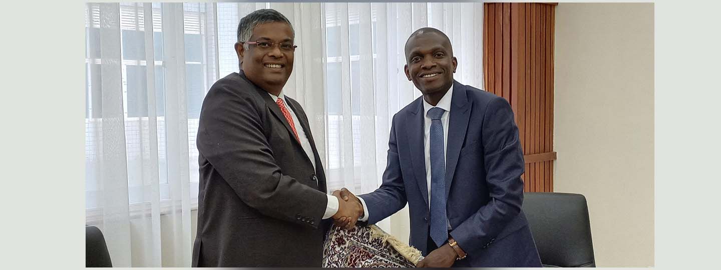  HC G. Balasubramanian met H.E. Mr Romeo HOUNKPONOU, Director, Africa, and Middle East Division (DAMO), Ministry of Foreign Affairs & Cooperation, Benin on 13 March, 2023