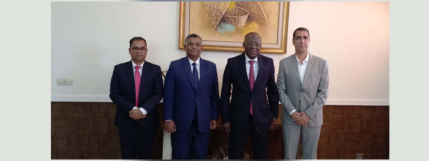  HC G. Balasubramanian met H.E Mr Abdoulaye Bio Tchane, Minister, Ministry of Development & Coordination of Govt. Action of Benin in Cotonou on 14 March, 2023