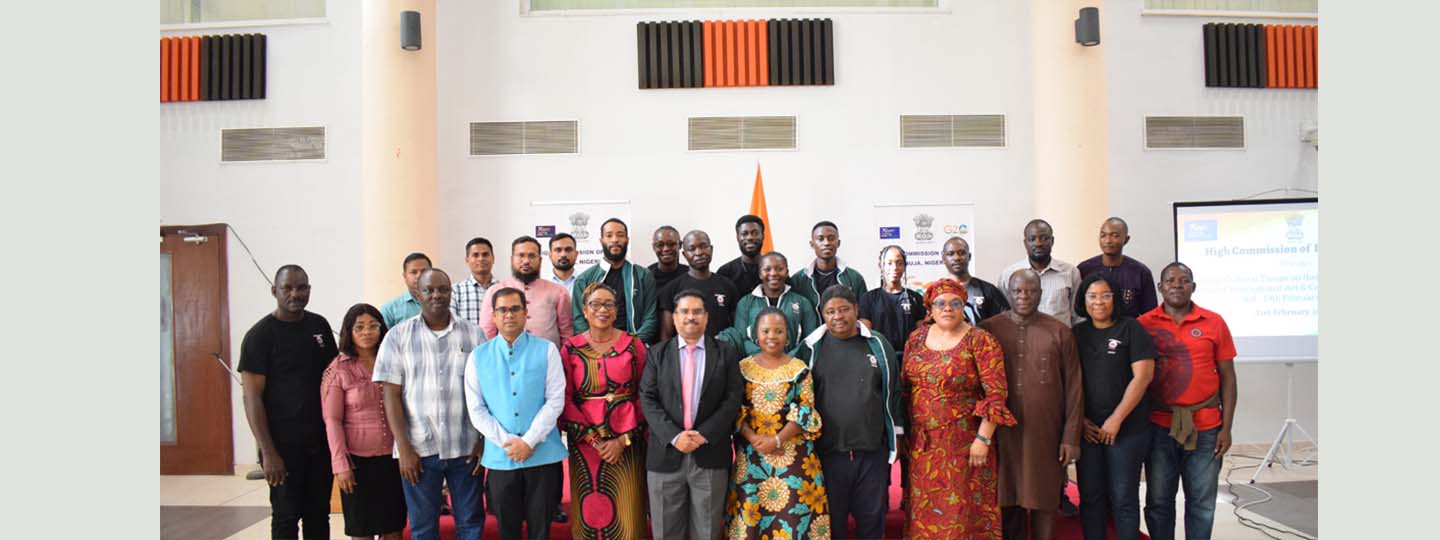 HCI Abuja hosted a 15-member Nigerian Cultural Troupe returned from India after participating in the 36th Surajkund International Crafts Mela 2023 on 21 February, 2023
