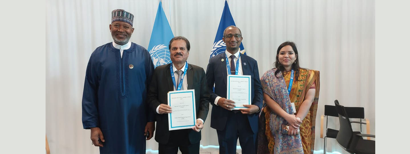  MoU on cooperation in the field of Meteorological services between IMD and NiMET was signed on 2 March 2023 at Geneva