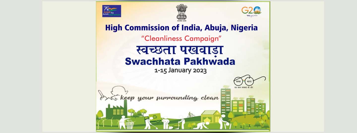  Regular Cleanliness Campaign by the High Commission during #swachhtapakhwada2023 from 01-15 January, 2023