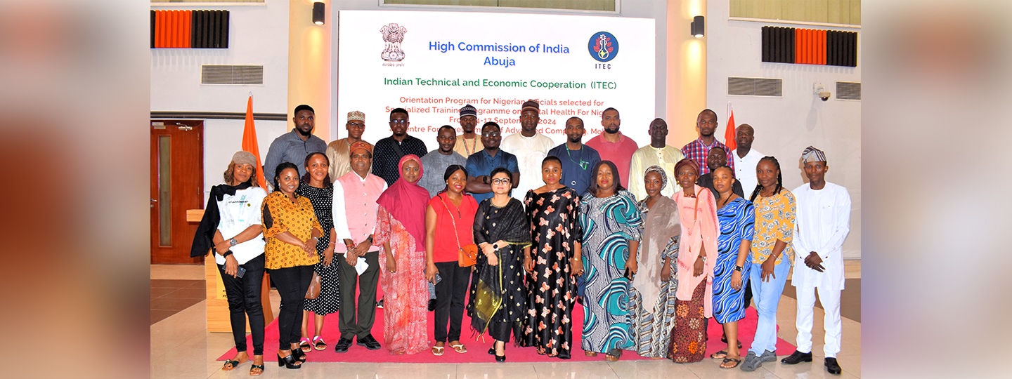 Departure Orientation Programme for Nigerian officials selected for ITEC Digital Health specialized course for Nigeria , was organized by HCI Abuja on 30 August 2024.
