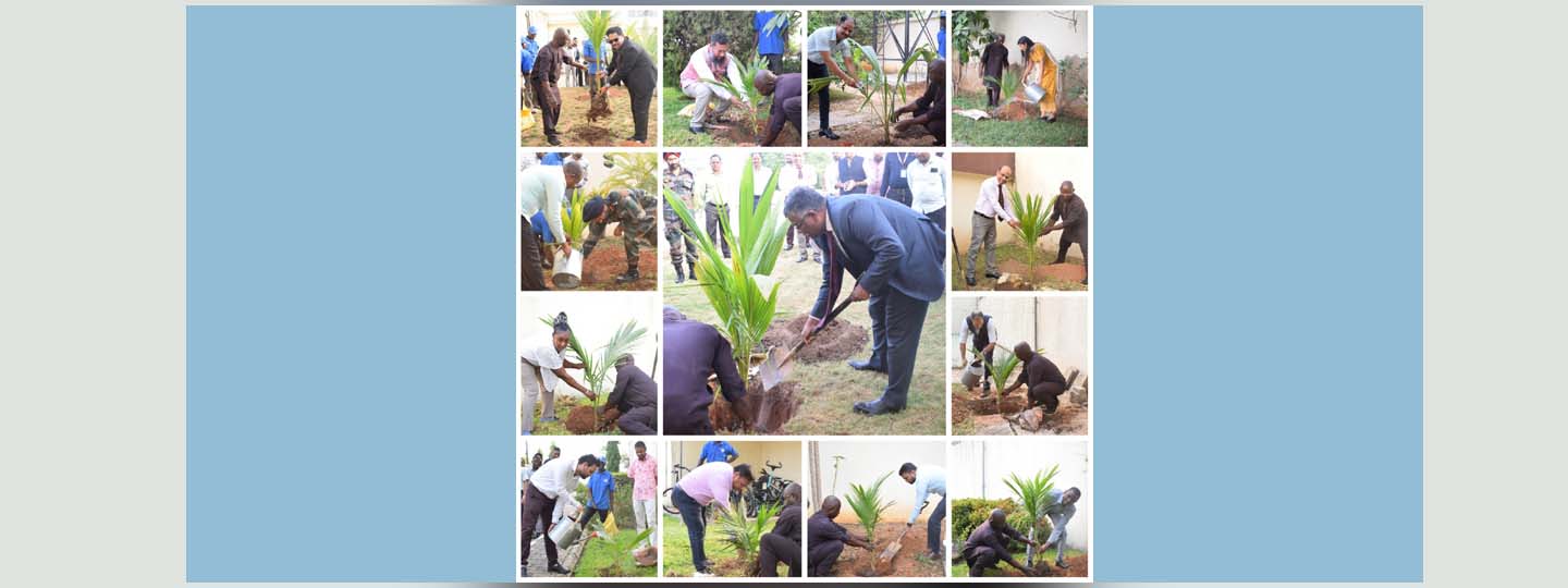  Planting of saplings carried out in HCI Abuja as part of Swachhata Pakhwada on 12 January, 2023.